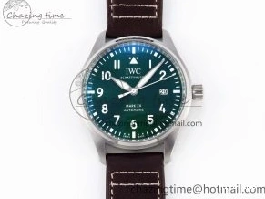 MIROTIME 0514 Pilot Mark XX IW328205 ZF 1:1 Best Edition Green Dial on Brown Leather Strap A UrbanStyle 7029